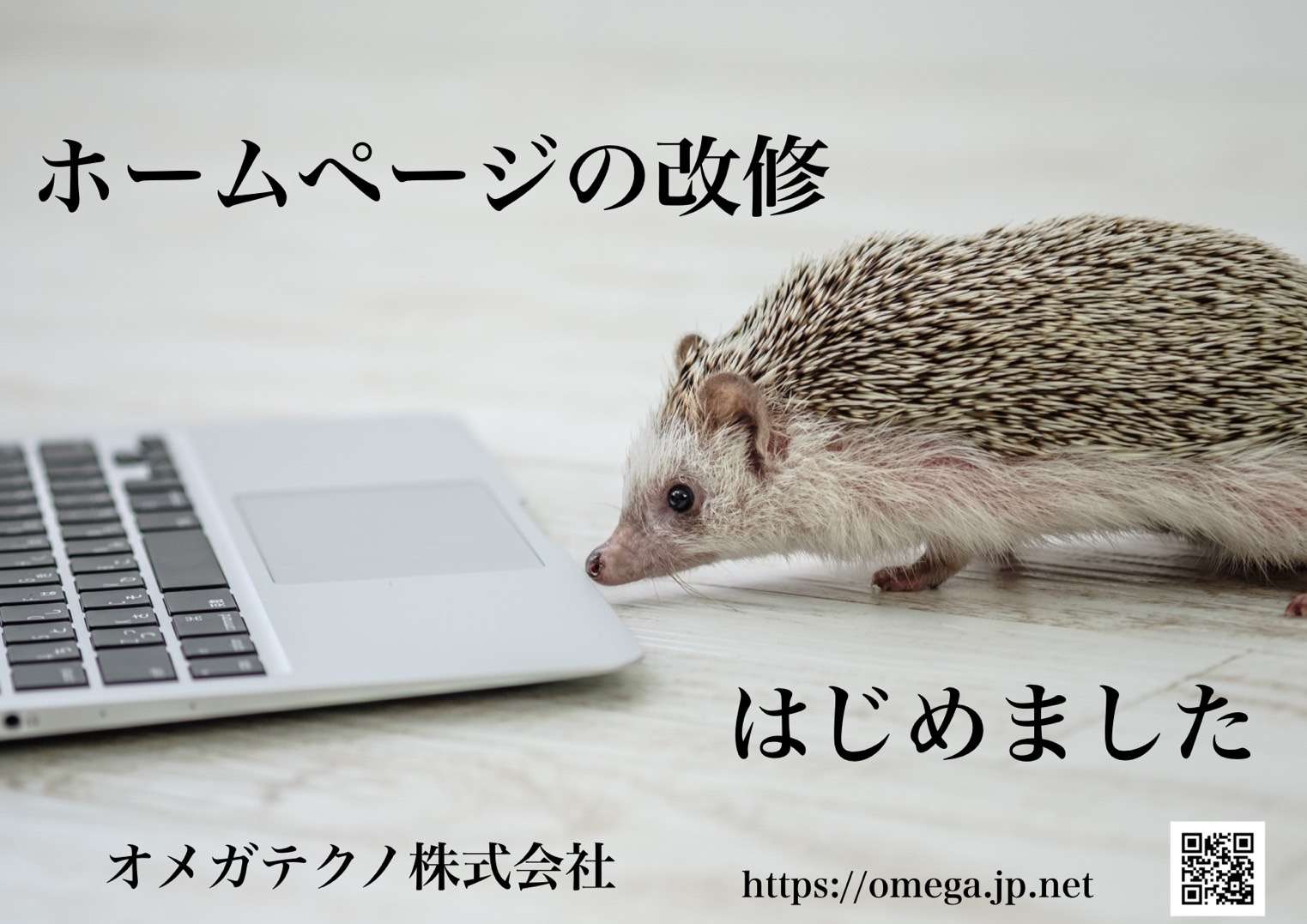 ホームページ改修中です！